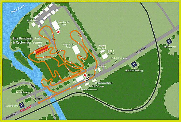 The new and improved course at Derby City.