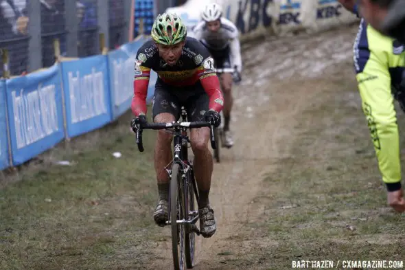 Sven Nys again proved unflappable, and unbeatable, today in Zolder © Bart Hazen