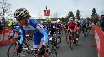 Georgia Gould took the overall USGP win ahead of Katie Compton. © Cyclocross Magazine