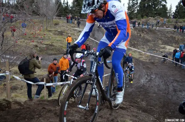 Craig rides the "unrideable" line. © Cyclocross Magazine