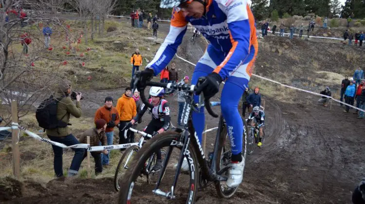 Craig rides the "unrideable" line. © Cyclocross Magazine