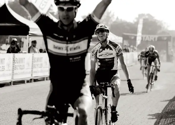 The triumph of winning, and the "heartbreak" of defeat. © Vantage Velo