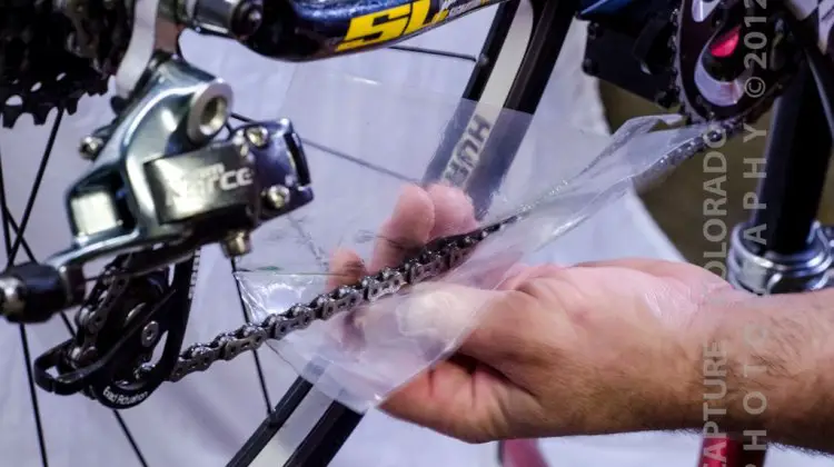 Chandler Snyder shows some quick and dirty ways that anyone can keep a drivetrain running smoothly, muddy race after muddy race. © Colorado Capture