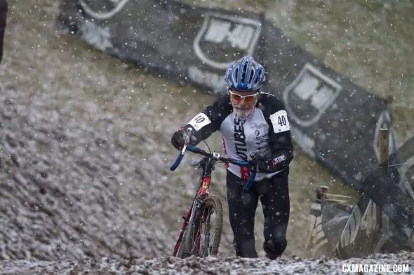 Multi-time National Champion Walt Axthelm was one of the riders pulled early © Cyclocross Magazine