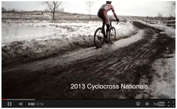 Nice short little video from Focal Flame Photography from the 2013 Cyclocross National Championships' racing on Saturday.