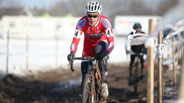 Miller having a strong race after an injury-shortened season. Elite Women, 2013 Cyclocross National Championships. © Meg McMahon