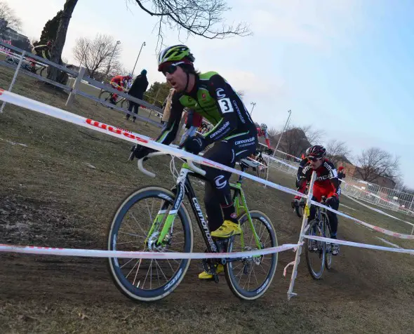 Driscoll attacked on lap 3 and never looked back. © Cyclocross Magazine