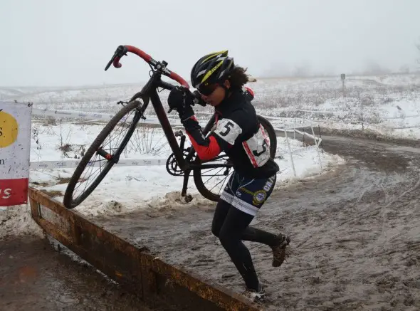 Courtney Comer on her way to the win in the National Cyclocross Championships Women 13-14 © Cyclocross Magazine