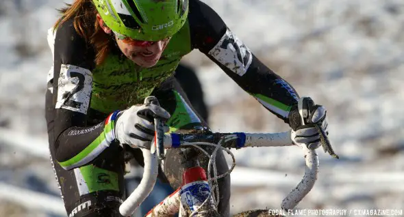 Kaitlin Antonneau had a strong early race, but a crash dropped her out of contention © Focal Flame Photography