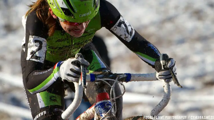 Kaitlin Antonneau had a strong early race, but a crash dropped her out of contention © Focal Flame Photography