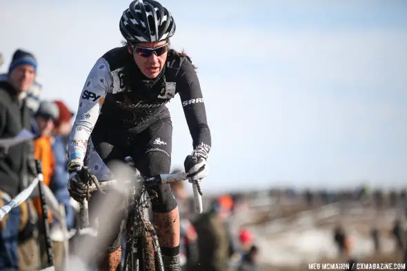 Nicole Duke had a powerful race despite a number of setbacks © Meg McMahon