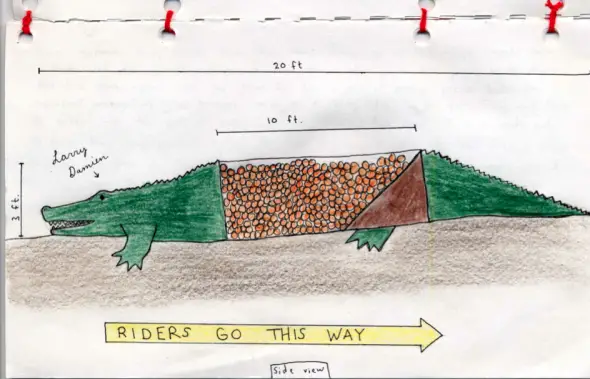 The alligator obstacle.