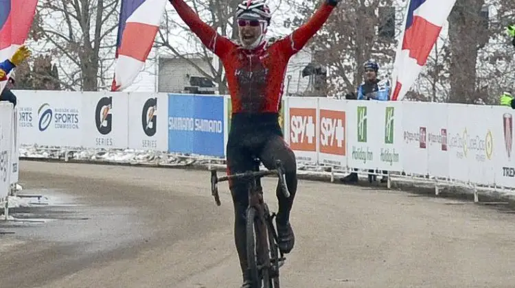 Downs takes the 55-59 win at 2013 Nationals. © Cyclocross Magazine