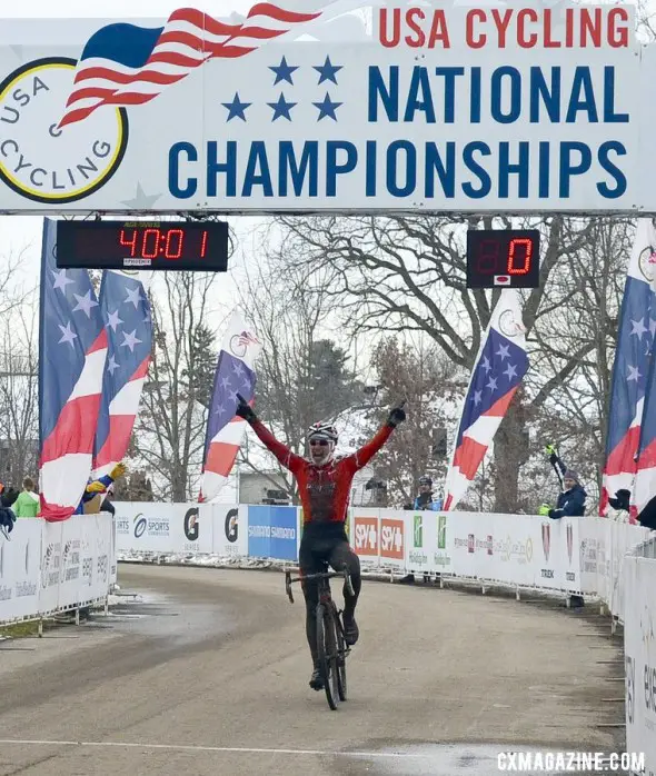 Downs takes the 55-59 win at 2013 Nationals. © Cyclocross Magazine