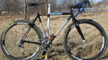 Kathy Sarvary's Spin Arts custom steel, built by Tom Stevens © Cyclocross Magazine