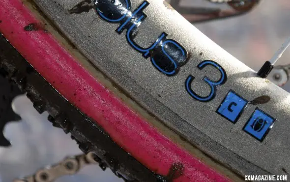 Prototype latex FMB tubulars on prototype Bontrager Aeolus 3 wheels with a extreme conditions coating. © Cyclocross Magazine