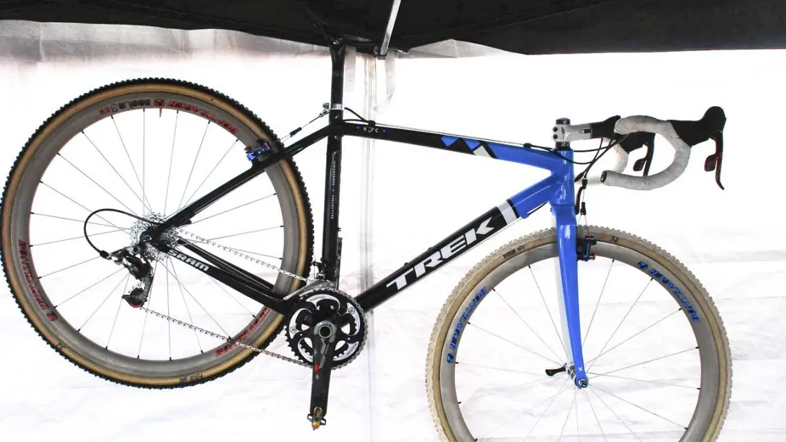 Full view of Katie Compton's National Championship winning custom Trek Ion cyclocross bike.© Cyclocross Magazine