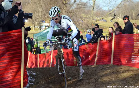 Niels Albert took an early lead and never looked back at Kings CX. © Cyclocross Magazine
