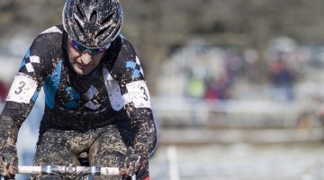 Mark Savery powered to the Master 40-44 World Title with a clean race on a muddy day © Cyclocross Magazine