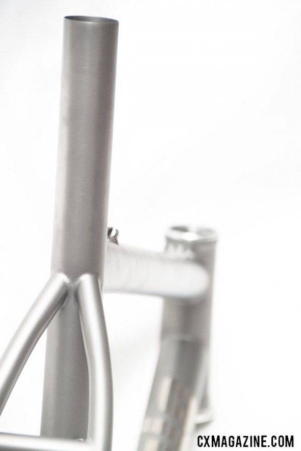 Clean lines on the titanium frame. © Cyclocross Magazine