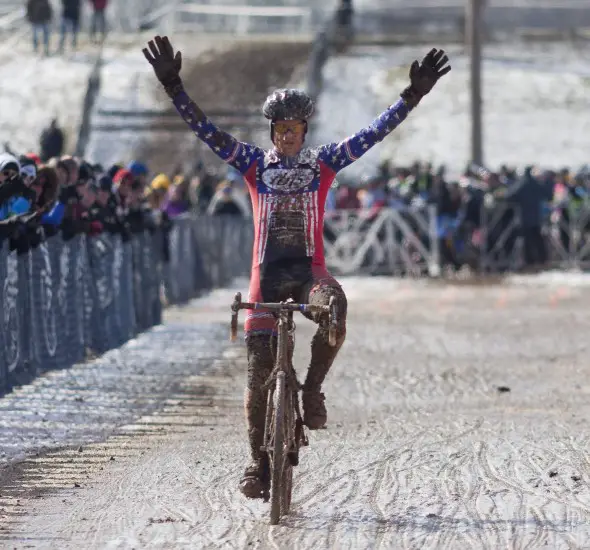Undefeated: Four titles in a row for Don Myrah, with two Nationals and two World Championships in two years. © Cyclocross Magazine