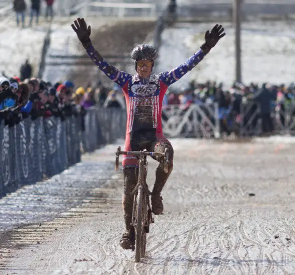 Undefeated: Four titles in a row for Don Myrah, with two Nationals and two World Championships in two years. © Cyclocross Magazine Undefeated: Four titles in a row for Don Myrah, with two Nationals and two World Championships in two years. © Cyclocross Magazine