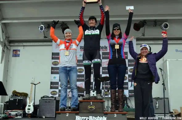 Mackenzie Woodring topped the women's podium at the Barry Roubaix. © Cyclocross Magazine