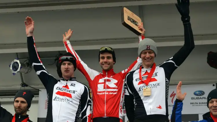 Justin Lindine took the win at Barry Roubaix. © Cyclocross Magazine