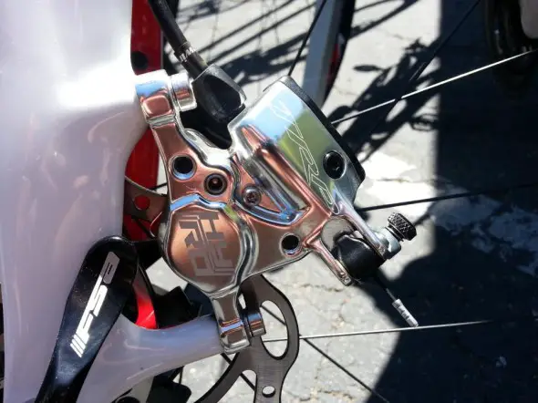The TRP Brakes HY-RD comes in silver or black. $150 per wheel with 140 or 160mm rotors, available in May. The TRP Brakes HY-RD comes in silver or black. $150 per wheel with 140 or 160mm rotors, available in May.