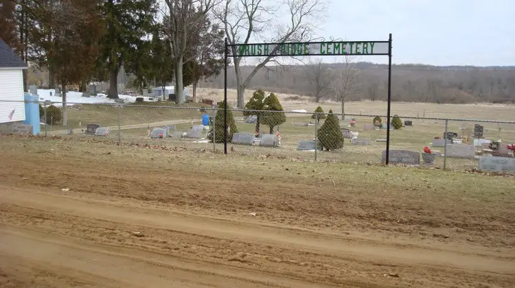 Brush Ridge Cemetery, where Gary collapsed. © Geoffrey Bernard