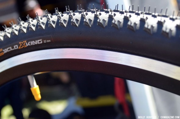 The CycloX King is Contintental's burliest tire to date. © Cyclocross Magazine