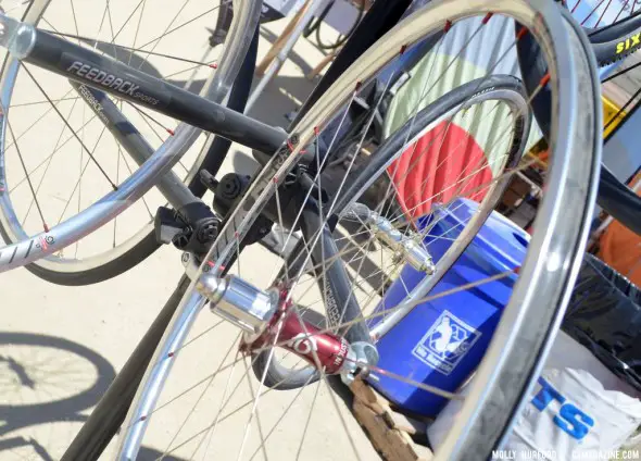 The new Torch road hubs changed how the i25 wheels were designed, especially the lacing patterns. © Cyclocross Magazine The new Torch road hubs changed how the i25 wheels were designed, especially the lacing patterns. © Cyclocross Magazine