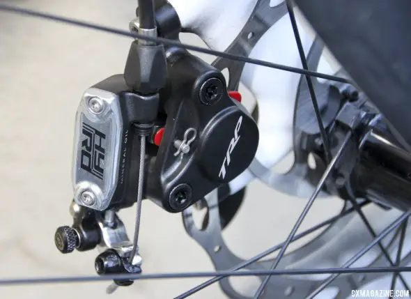 TRP Brakes HY-RD cable-actuated hydraulic disc brake. © Cyclocross Magazine