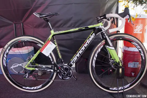 Zipp 303 Firecrest disc brake wheelset as seen on Kaitlin Antonneau's Cannondale cyclocross bike. © Cyclocross Magazine Zipp 303 Firecrest disc brake wheelset as seen on Kaitlin Antonneau's Cannondale cyclocross bike. © Cyclocross Magazine