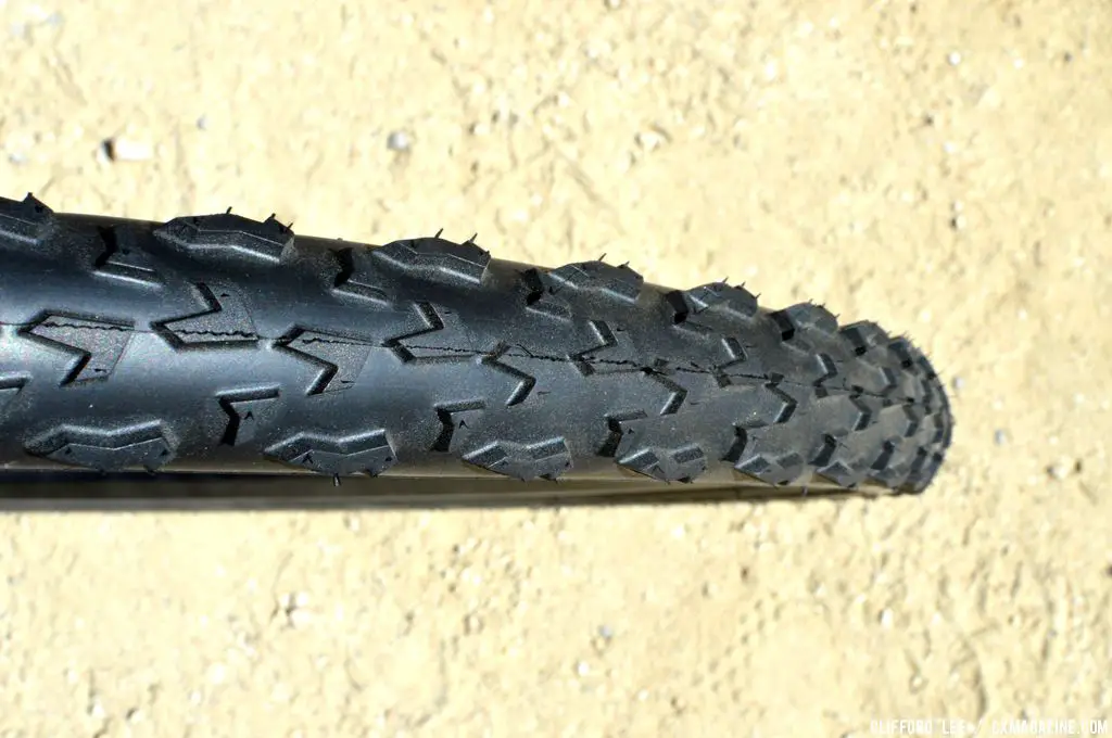 A closeup of the Vittoria XL Pro tread. © Cyclocross Magazine