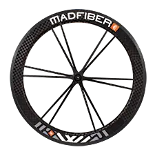 Mad Fiber Carbon tubular wheels, with carbon spokes, rim and hubs. 