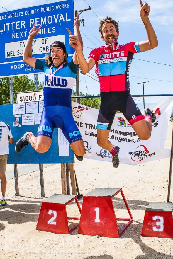 Celebrating the win in true ’cross style. © Phil Beckman / PB Creative