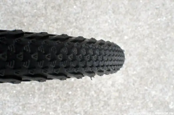 A look at the tread on the Vee Rail. © Cyclocross Magazine