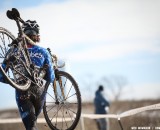 Curtis White raced to second place, after an impressive second in Europe. Junior Men 17-18, 2013 Cyclocross National Championship. © Meg McMahon