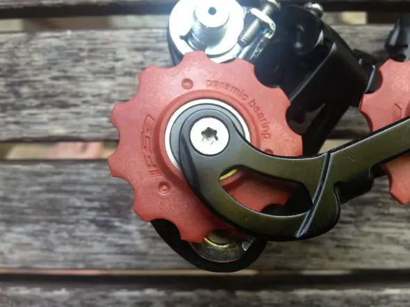 FSA ceramic bearing pulleys push the price to $89, with the same $34 crash replacement  policy. 