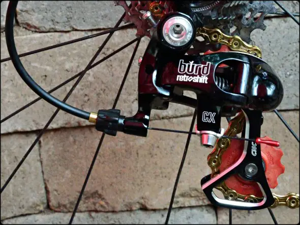 The new Retroshift BURD cyclocross rear derailleur. photo:courtesy