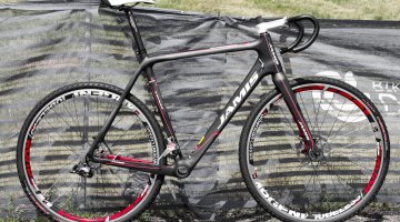 The Jamis Supernova Team carbon cyclocross bike returns in 2014 with SRAM Red 22 hydraulic brakes and American Classic Argent wheels. © Cyclocross Magazine