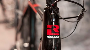 The 2014 Redline Conquest Team carbon cyclocross bike, with Ultegra Di2 10-speed, and cantilever brakes! © Cyclocross Magazine