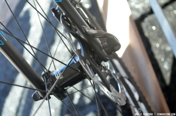 The new TRP HyRd disc brakes keep the Cortina stopping smooth. © Cyclocross Magazine