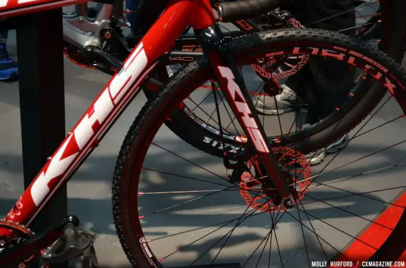 KHS keeps costs down with in-house shifters and fork. © Cyclocross Magazine