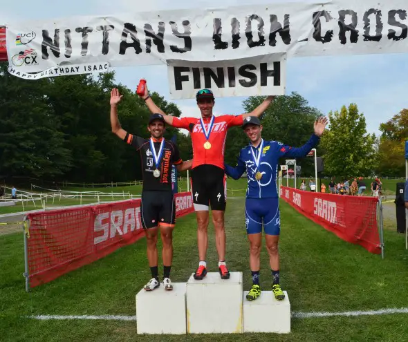 Wells took the win day 1 at Nittany. © Cyclocross Magazine