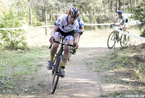 Jennifer Makgill raced her sixth cyclocross and finished fourth. Qiansen Trophy UCI C2 Cyclocross Event. © Cyclocross Magazine