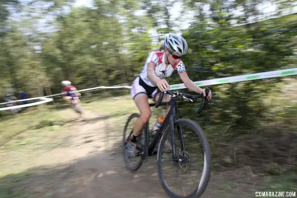 Jamie Lauren Busch, SSCXWC champ, would finish eighth. Qiansen Trophy UCI C2 Cyclocross Event. © Cyclocross Magazine