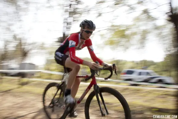 Kloppenburgh came back with a vengence after a crash. Qiansen Trophy UCI C2 Cyclocross Event. © Cyclocross Magazine