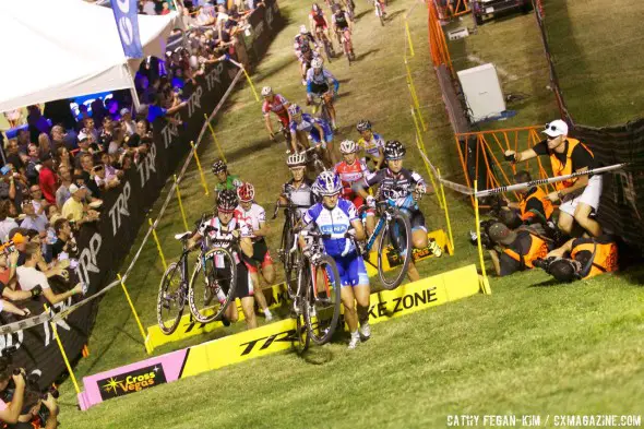 Katerina Nash (Luna Chix) leads CrossVegas early and late. © Cathy Fegan-Kim, Cyclocross Magazine